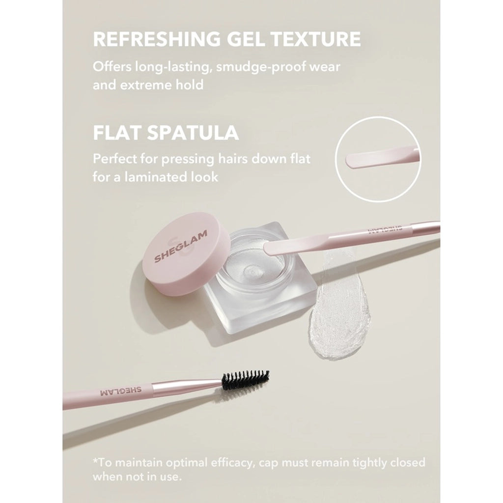 Sheglam Set Me Up Brow Gel Eyebrow Stabilizer Gel Crystal Clear