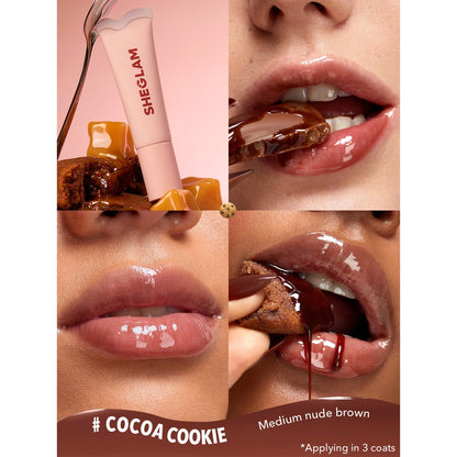 Sheglam Crystal Glaze Lip Lip Gloss 514 Cocoa Cookie
