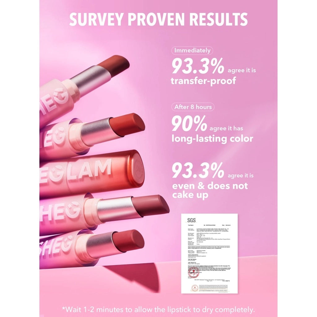 Sheglam Dynamatte Boom Matte Lipstick 001 Encore Energy