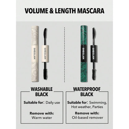 Sheglam All-In-One Volume &amp; Length Mascara Washable Black