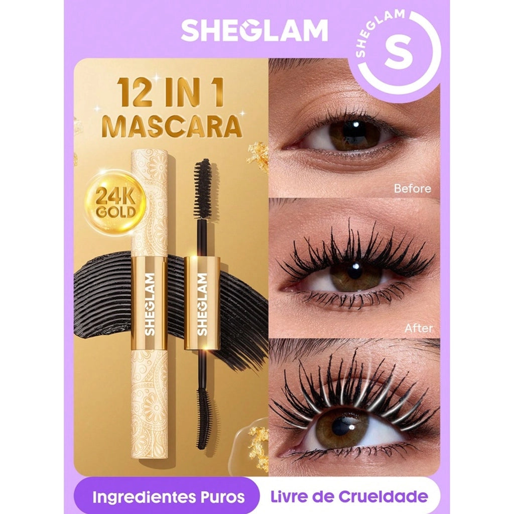 Sheglam All-In-One 24K Multi Effect Mascara Waterproof Black
