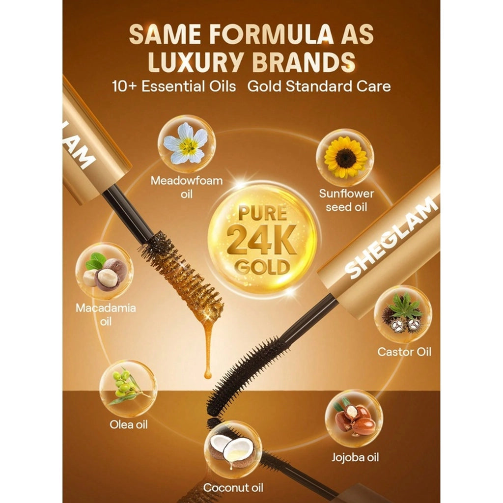 Sheglam All-In-One 24K Multi Effect Mascara Waterproof Black