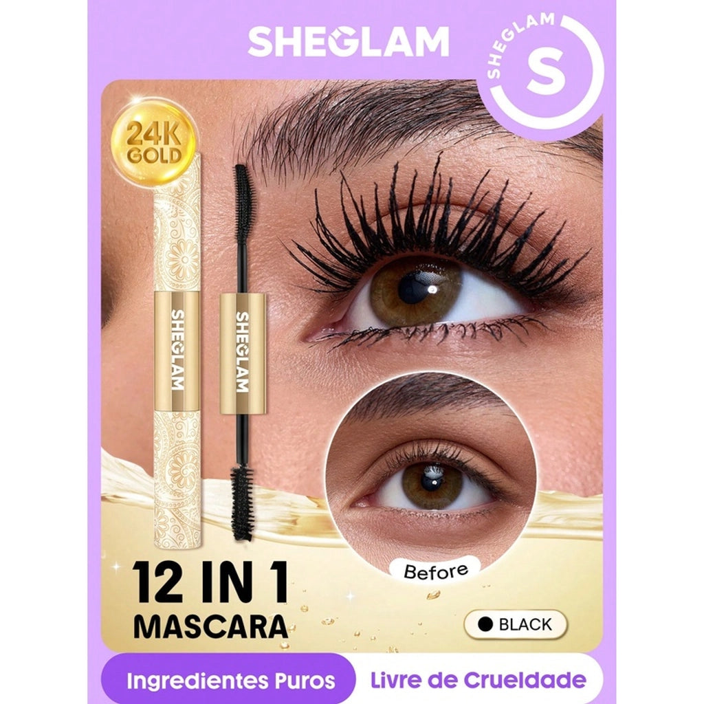 Sheglam All-In-One 24K Multi Effect Mascara Waterproof Black