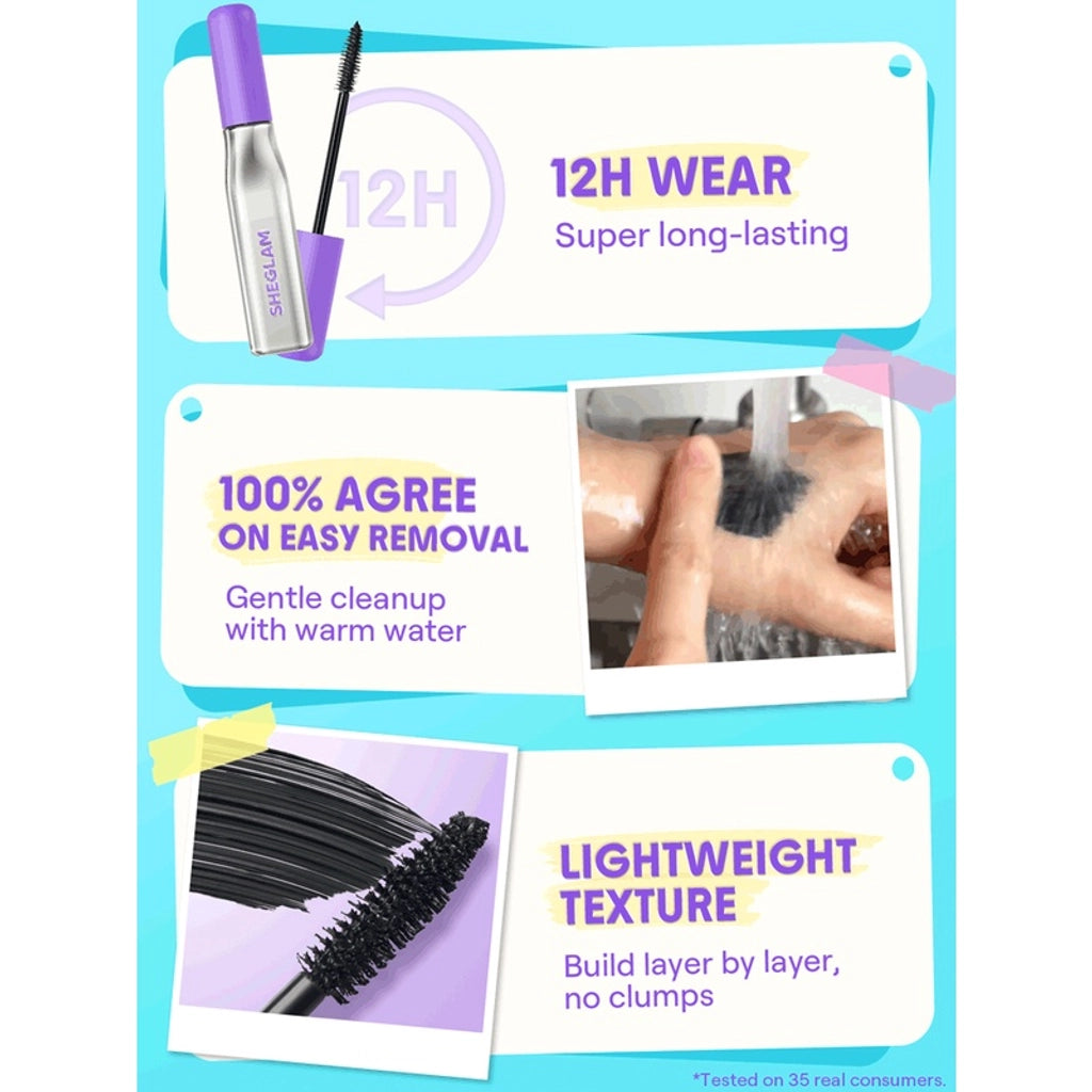 Sheglam Lashlighter Mega Boost Mascara Black