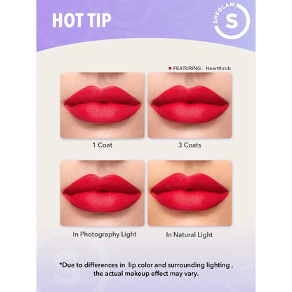 Sheglam Matte Allure Liquid Liquid Lipstick 018 Bougie