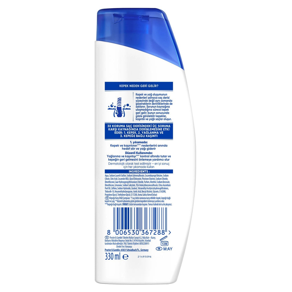 Head &amp; Shoulders Men Sports Freshness Refreshing Menthol Anti-Dandruff Men&
