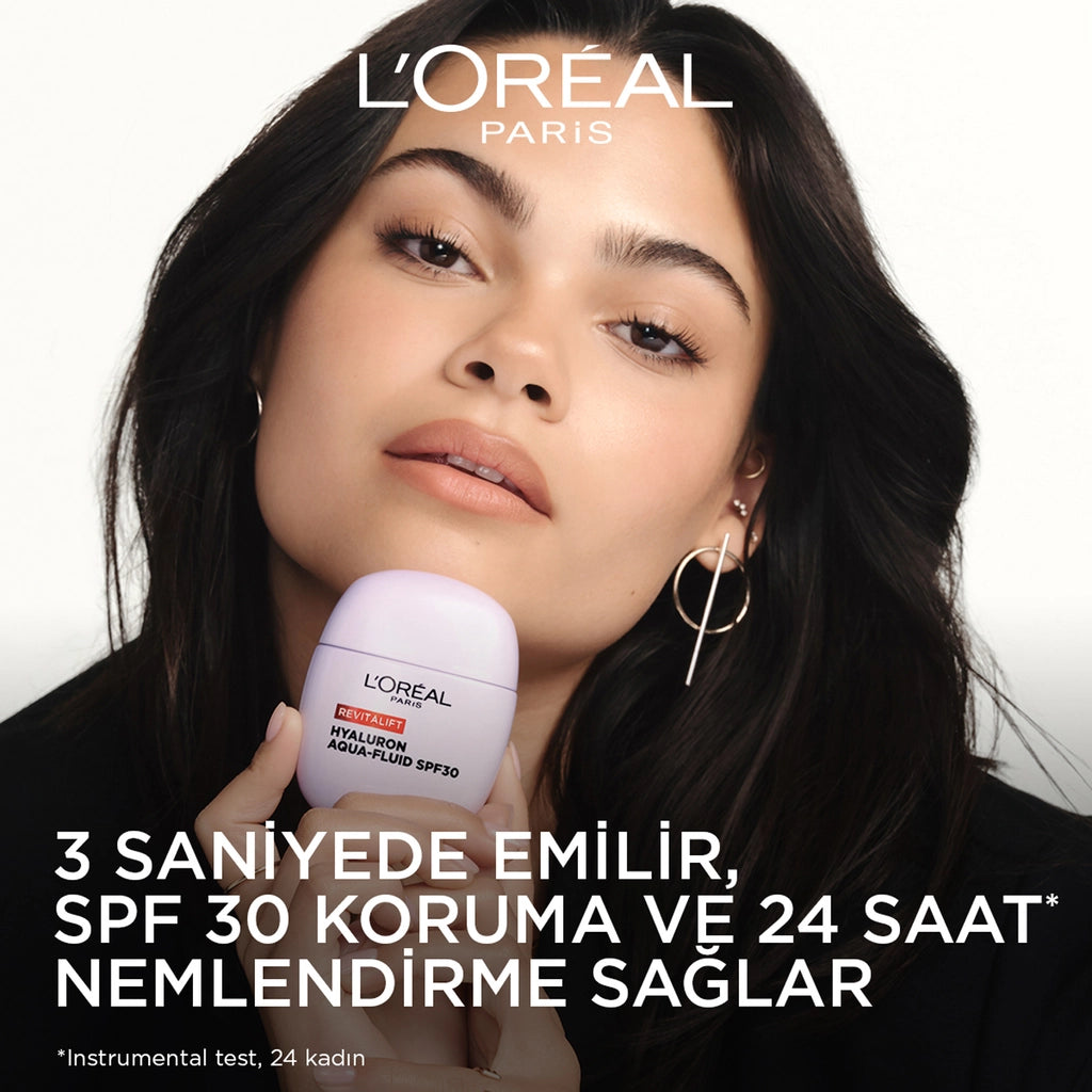 Loreal Paris Revitalift Plumping Lightweight Moisturizing Face Cream with Hyaluronic Acid SPF30 Protection 40 ml