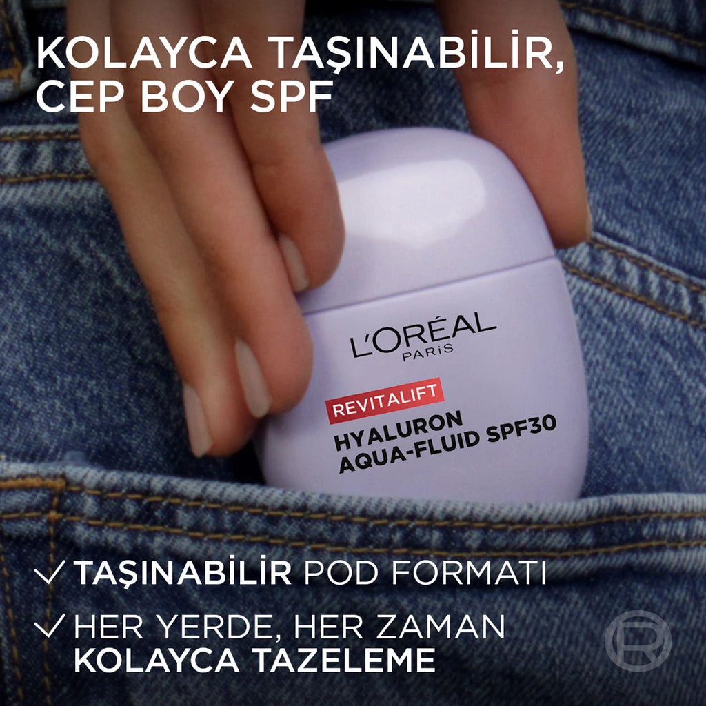 Loreal Paris Revitalift Plumping Lightweight Moisturizing Face Cream with Hyaluronic Acid SPF30 Protection 40 ml