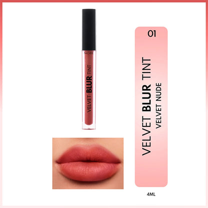 Note Velvet Blur Tint Velvet Finish Moisturizing Matte Lipstick 04 Rust Red