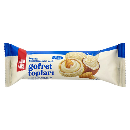 Wildfare Whole Almond and Milk Filled, Coconut Coated Wafer Balls 30 gr