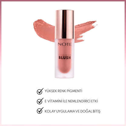 Note Liquid Blush Moisturizing Effect Liquid Blush 40 Rose