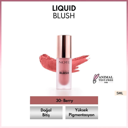 Note Liquid Blush Moisturizing Effect Liquid Blush 40 Rose