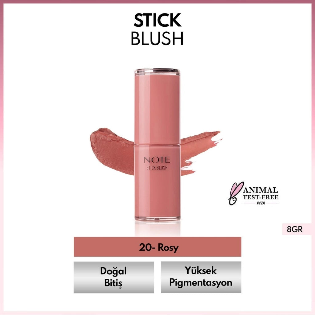 Note Stick Blush Moisturizing Soft Stick Blush 40 Ruby