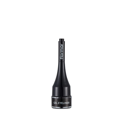Flormar Intensely Pigmented Matte Finish Self-Brush Gel Eyeliner 001 Black