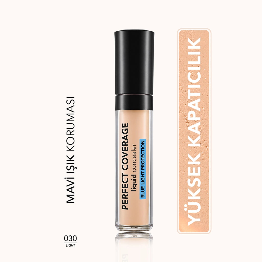 Flormar Perfect Coverage Blue Light Protection Semi-Matte Concealer 002 Ivory
