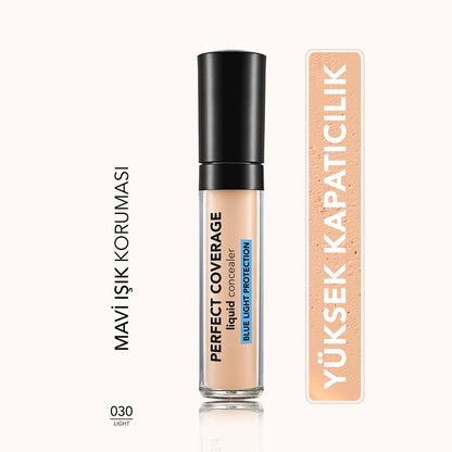 Flormar Perfect Coverage Blue Light Protection Semi-Matte Concealer 002 Ivory