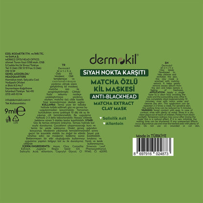 Dermokil Matcha Clay Mask 9 ml