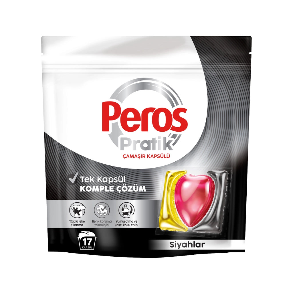 Peros Practical Black Laundry Capsule 17 Pack