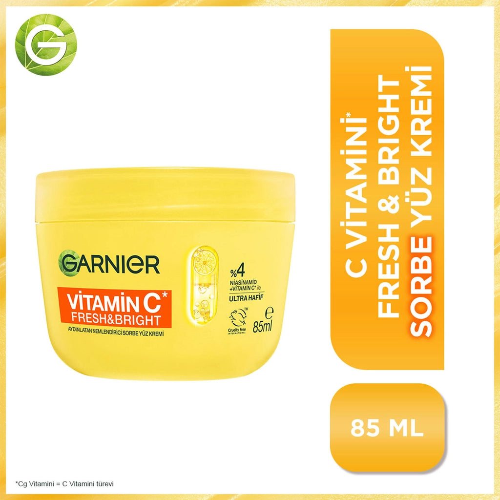 Garnier Vitamin C Fresh &amp; Bright Illuminating Sorbet Face Cream 85 ml