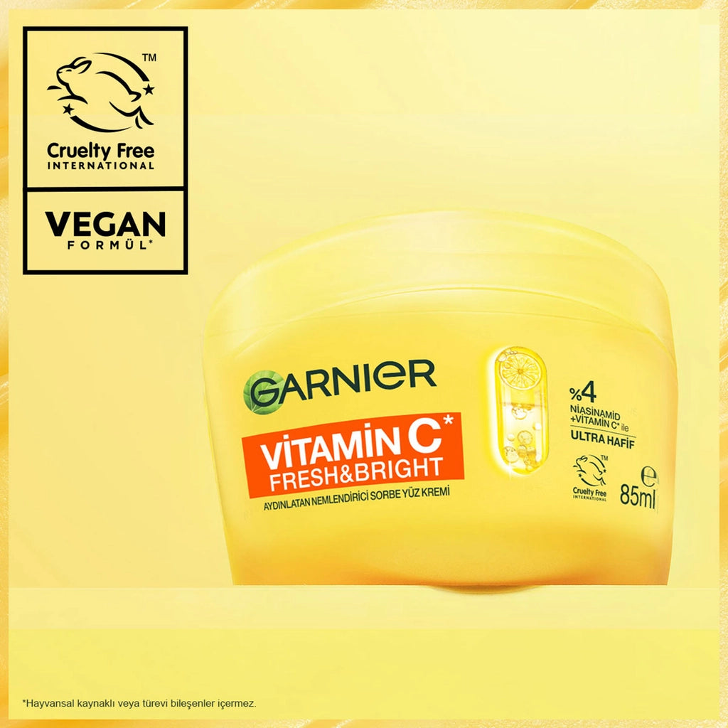 Garnier Vitamin C Fresh &amp; Bright Illuminating Sorbet Face Cream 85 ml