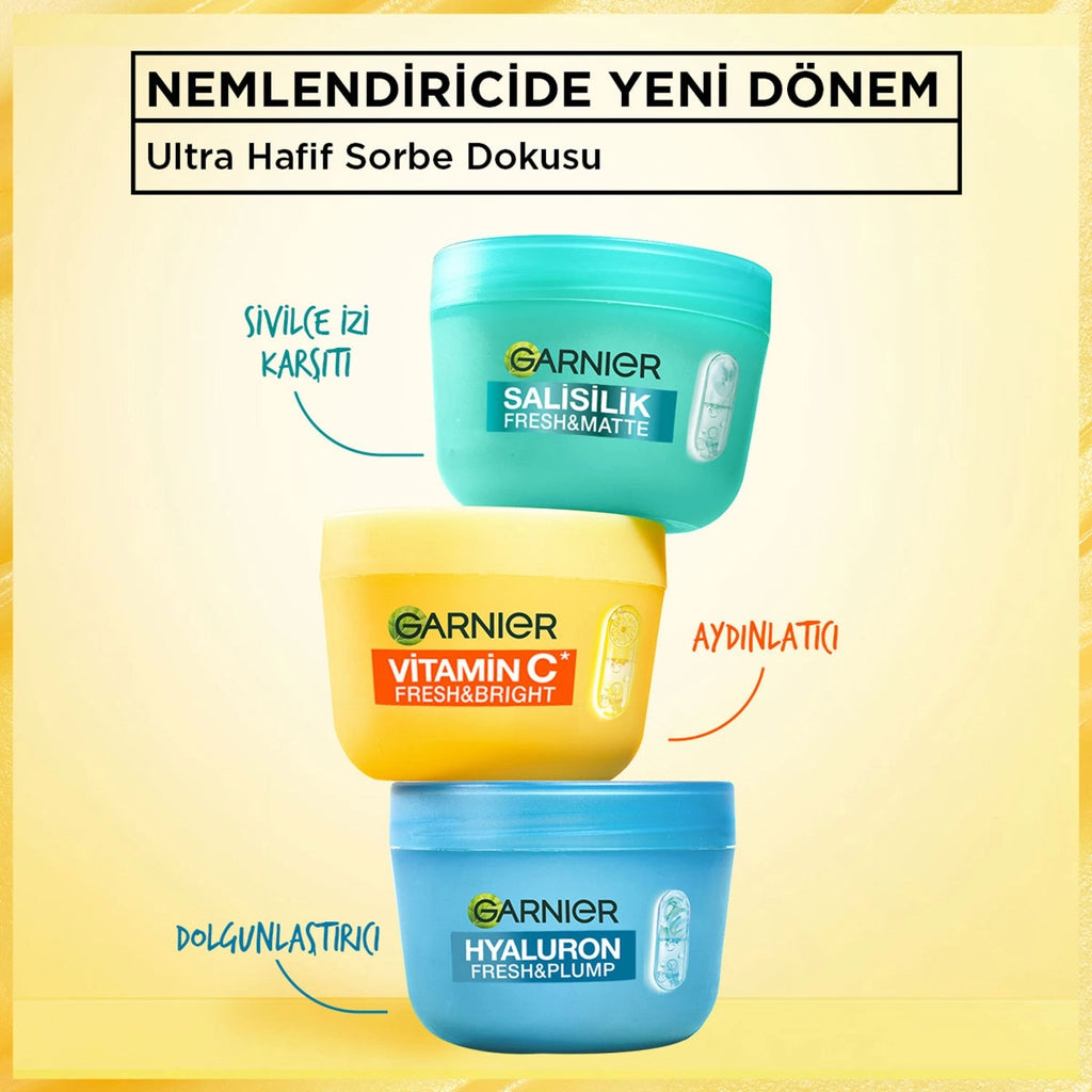 Garnier Vitamin C Fresh &amp; Bright Illuminating Sorbet Face Cream 85 ml