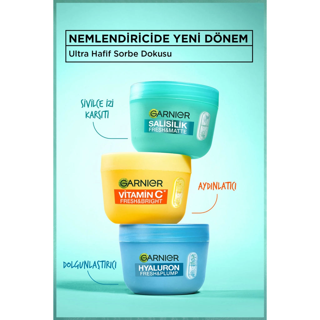 Garnier Salicylic Fresh &amp; Matte Anti-Acne Scar Moisturizing Sorbet Face Cream 85 ml