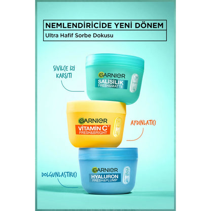 Garnier Salicylic Fresh &amp; Matte Anti-Acne Scar Moisturizing Sorbet Face Cream 85 ml
