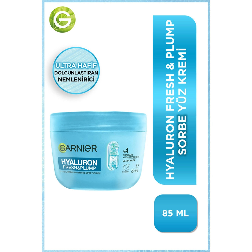 Garnier Hyaluron Fresh &amp; Plump Plumping Moisturizing Sorbet Face Cream 85 ml