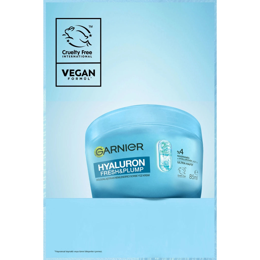 Garnier Hyaluron Fresh &amp; Plump Plumping Moisturizing Sorbet Face Cream 85 ml