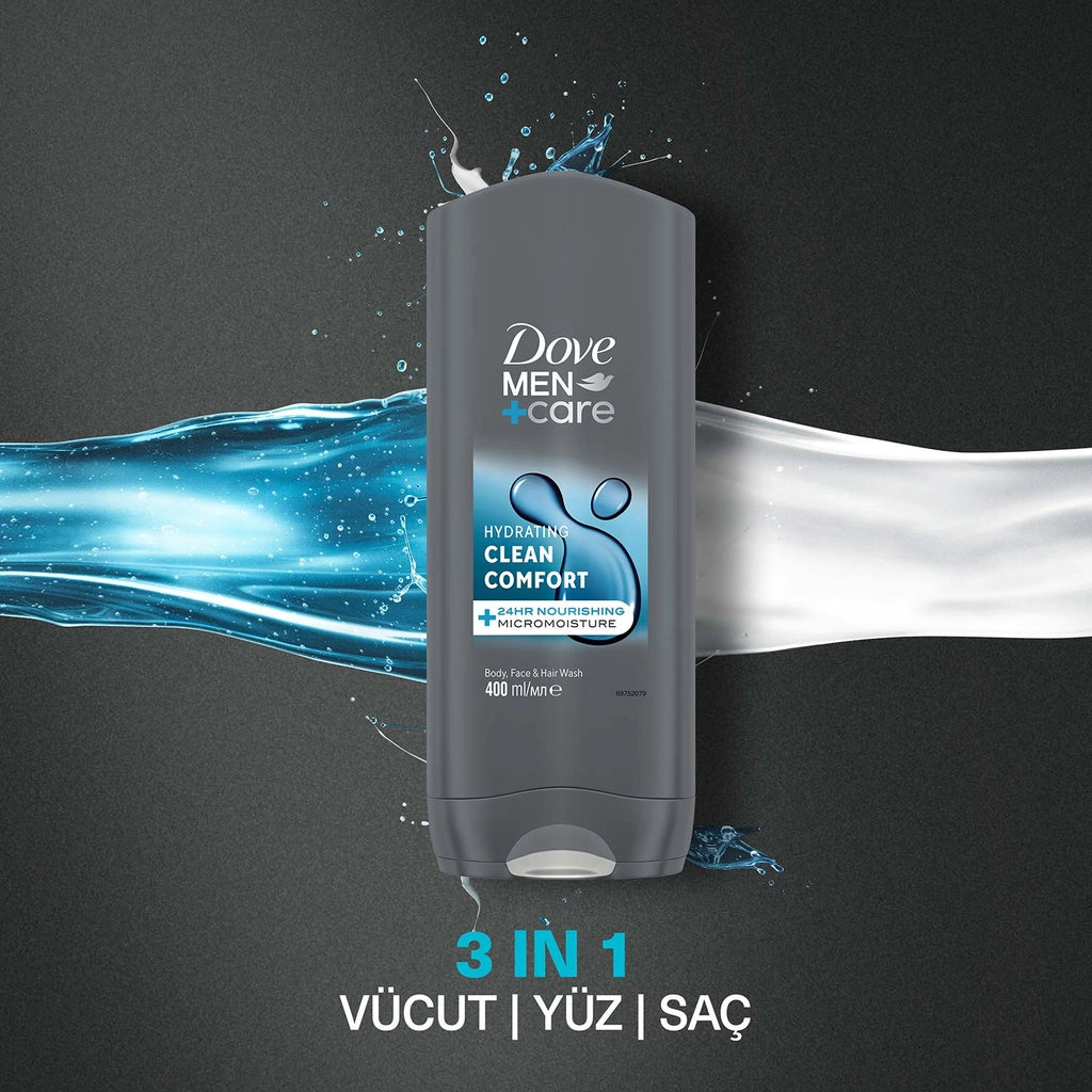 Dove Men +Care Clean Comfort Moisturizing Shower Gel 400 ml