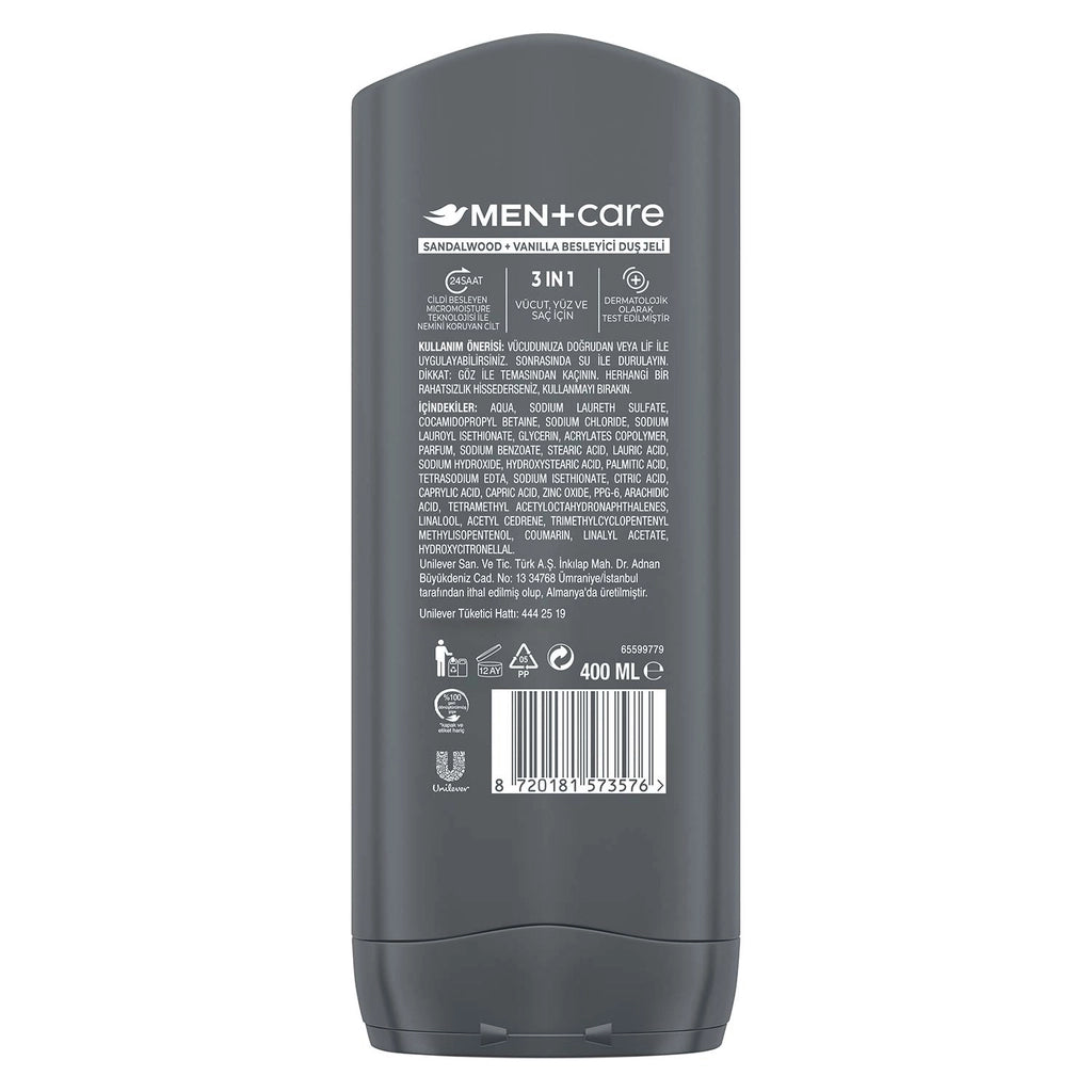 Dove Men +Care Sandalwood + Vanilla Nourishing Shower Gel 400 ml