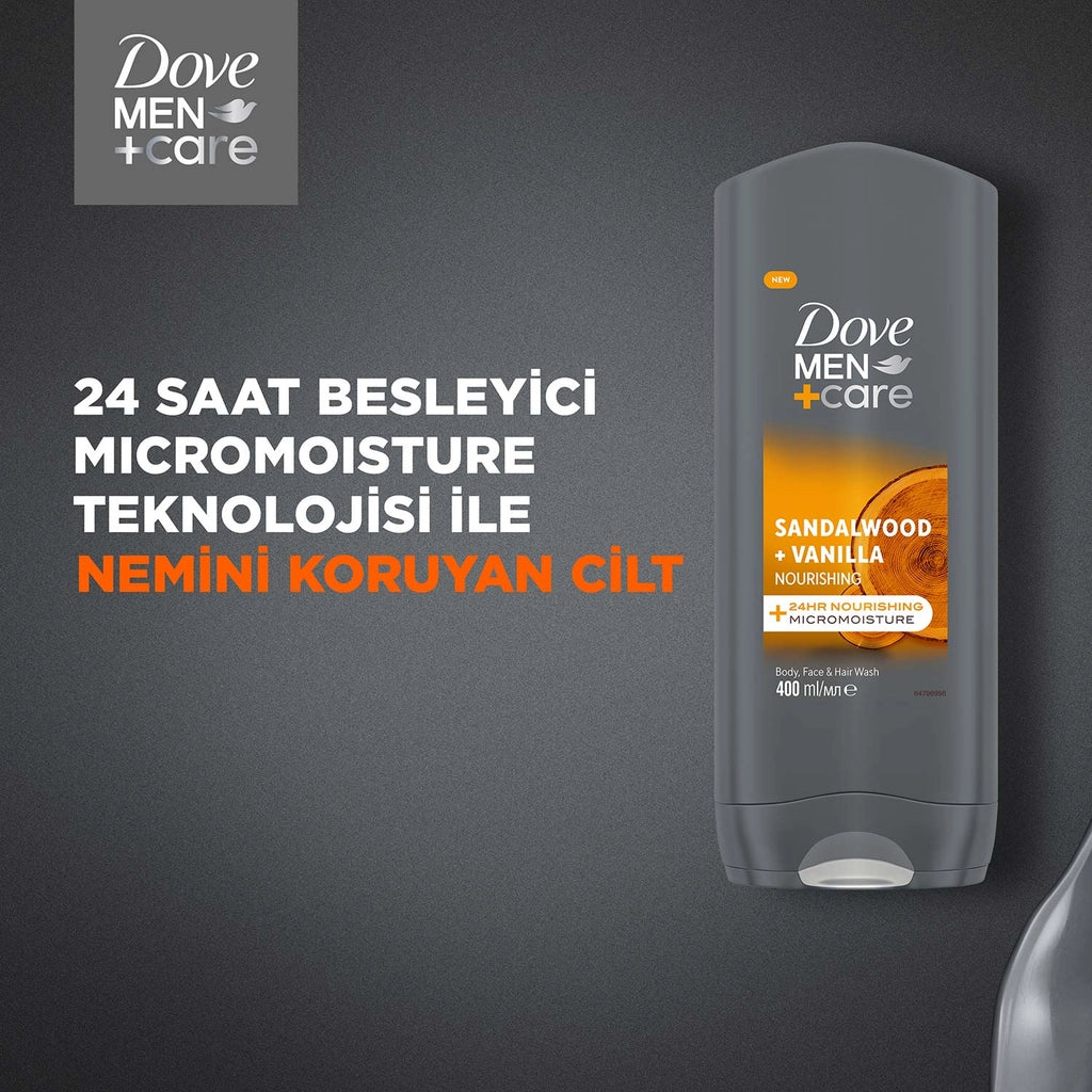 Dove Men +Care Sandalwood + Vanilla Nourishing Shower Gel 400 ml