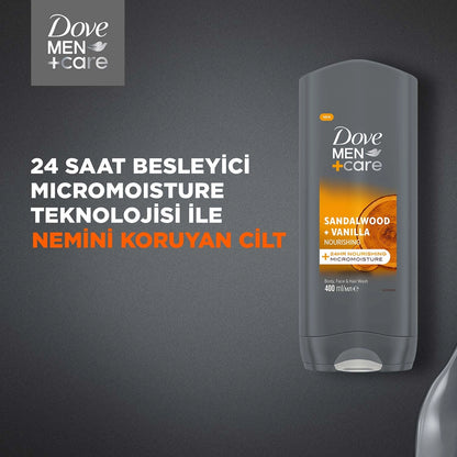 Dove Men +Care Sandalwood + Vanilla Nourishing Shower Gel 400 ml
