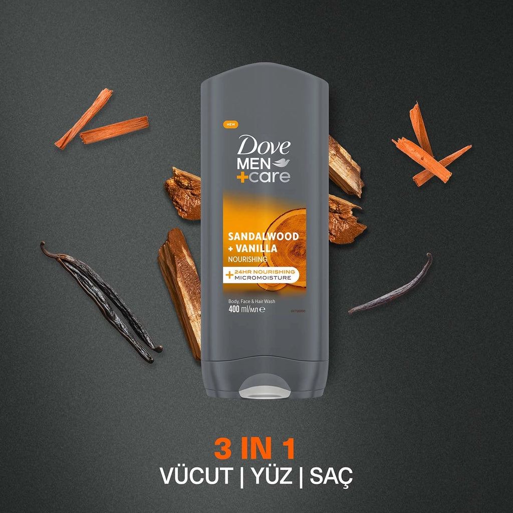 Dove Men +Care Sandalwood + Vanilla Nourishing Shower Gel 400 ml