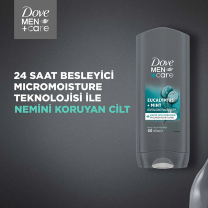 Dove Men +Care Eucalyptus + Mint Revitalizing Shower Gel 400 ml