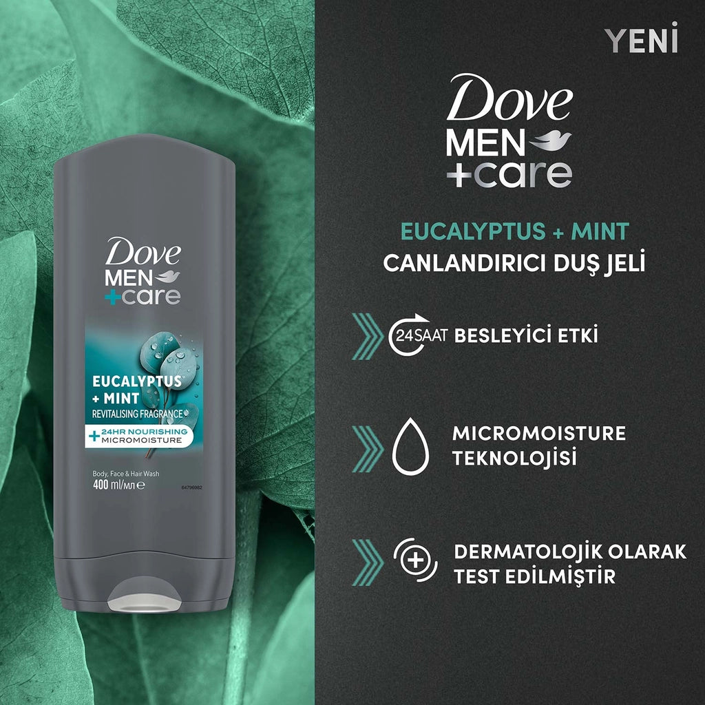 Dove Men +Care Eucalyptus + Mint Revitalizing Shower Gel 400 ml