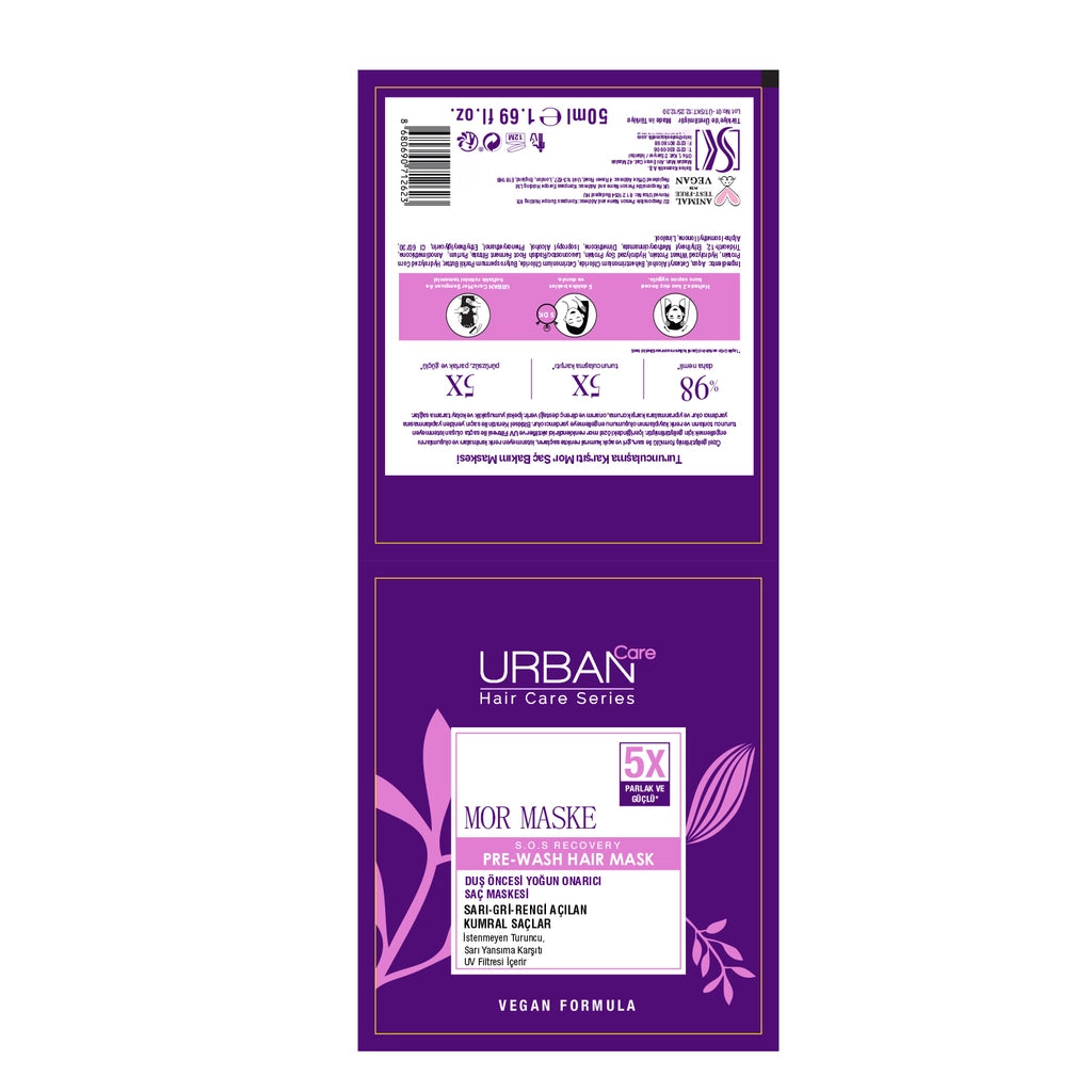 Urban Care Anti-Orange Pre-Shower Purple Hair Care Mask 50 ml