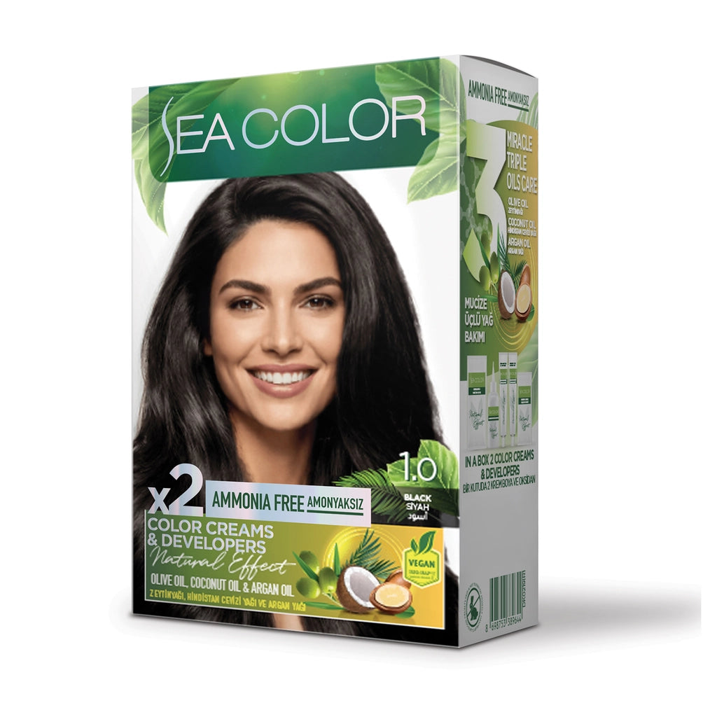 Sea Color Ammonia-Free Hair Dye 8.0 Light Auburn