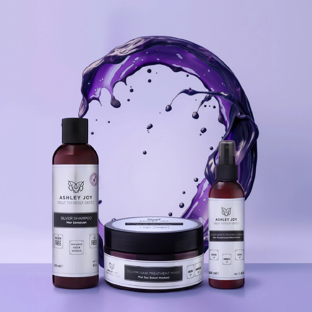 Ashley Joy Anti-Orange Keratin Content Purple Shampoo for Platinum and Blonde Hair 250 ml