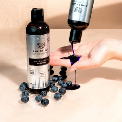 Ashley Joy Anti-Orange Keratin Content Purple Shampoo for Platinum and Blonde Hair 250 ml