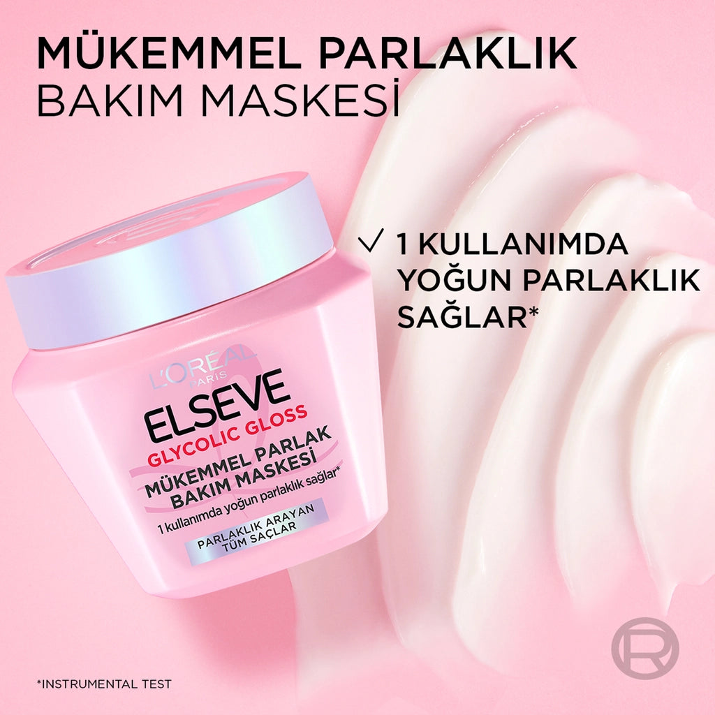 Loreal Paris Elseve Glycolic Gloss Hair Care Mask That Gives Perfect Shine 300 ml