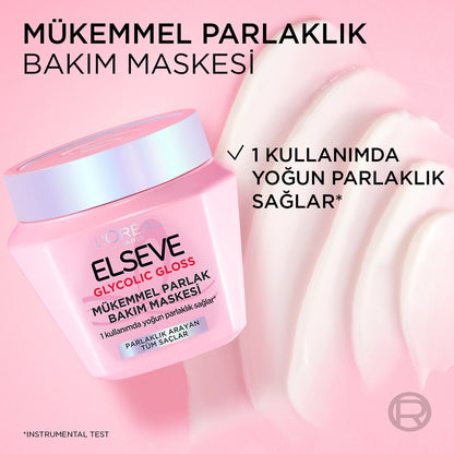 Loreal Paris Elseve Glycolic Gloss Hair Care Mask That Gives Perfect Shine 300 ml