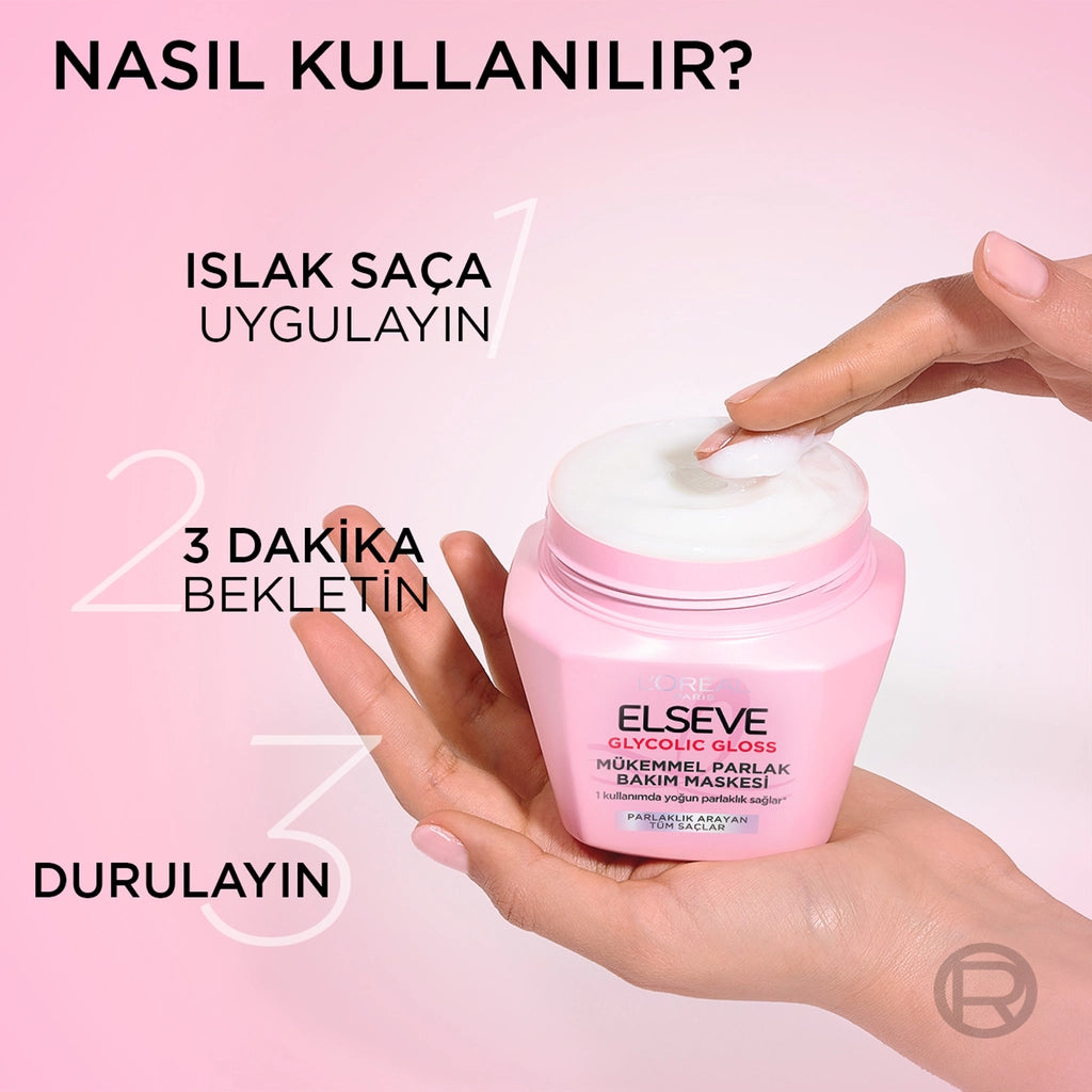 Loreal Paris Elseve Glycolic Gloss Hair Care Mask That Gives Perfect Shine 300 ml