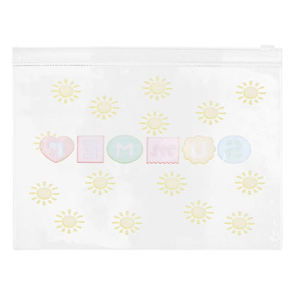 Eklips Sun Summer Transparent Clutch Bag