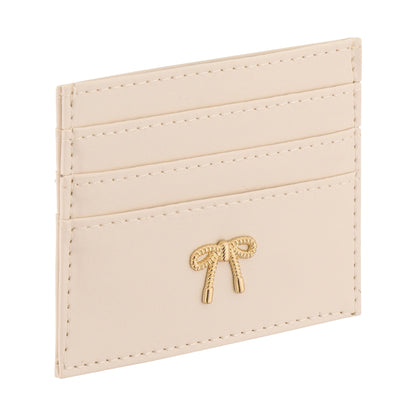 Eklips Cream Bow Card Holder