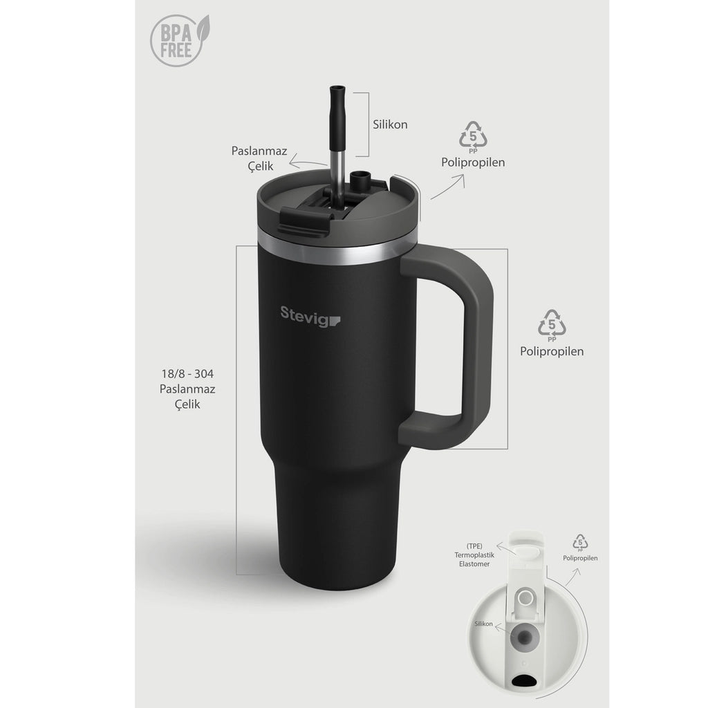 Stevig 2 Moods Thermos 900 ml ST-236 Black