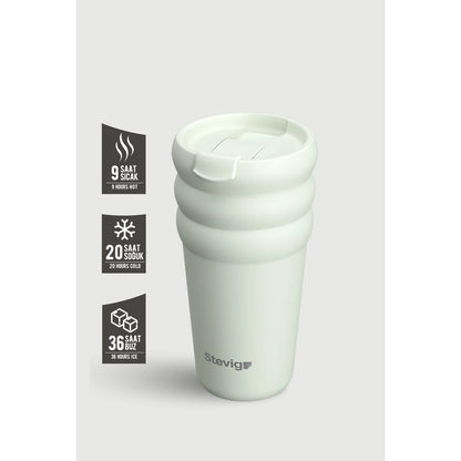 Stevig Bubble Steel Thermos 600 ml ST-244 Crushed Rock