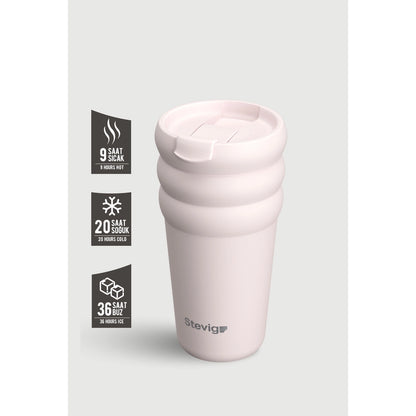 Stevig Bubble Steel Thermos 600 ml ST-244 Crushed Rock