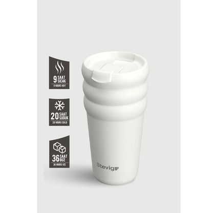 Stevig Bubble Steel Thermos 600 ml ST-244 Crushed Rock