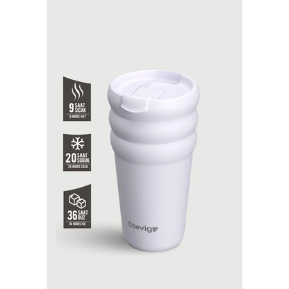 Stevig Bubble Steel Thermos 600 ml ST-244 Crushed Rock